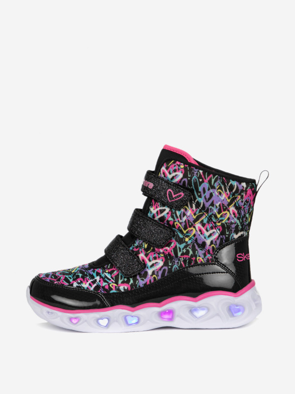 Сапоги утепленные для девочек Skechers Heart Lights Сапоги утепленные для девочек Skechers Heart Lights