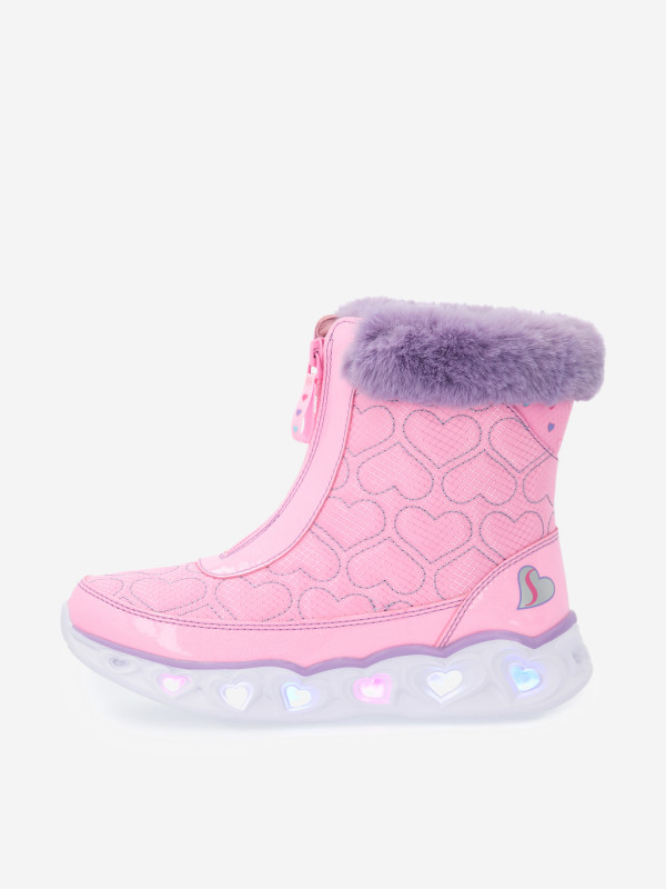 Сапоги утепленные для девочек Skechers Heart Lights Сапоги утепленные для девочек Skechers Heart Lights